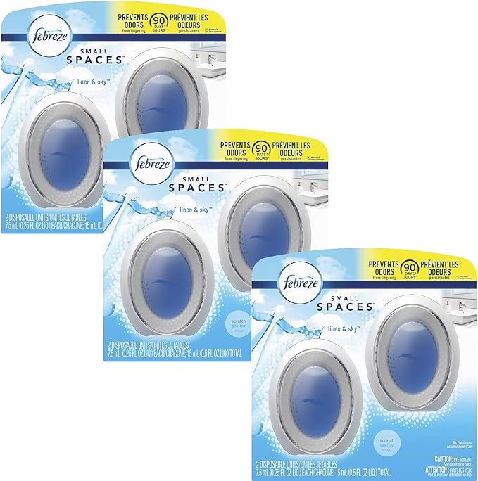 Febreze Small Spaces Air Freshener - Linen & Sky (Pack of 6) 6