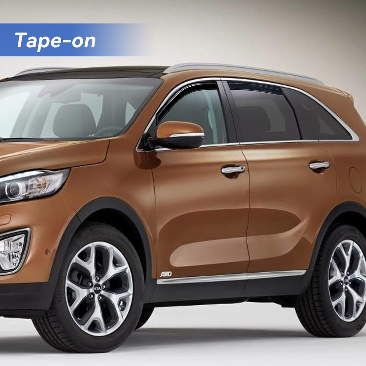 Window Visors Rain Guards for 2011 2012 2013 2014 2015 Kia Sorento, Out-Channel Window Vent Wind Deflectors Visors Shades for 11-15 Kia Sorento