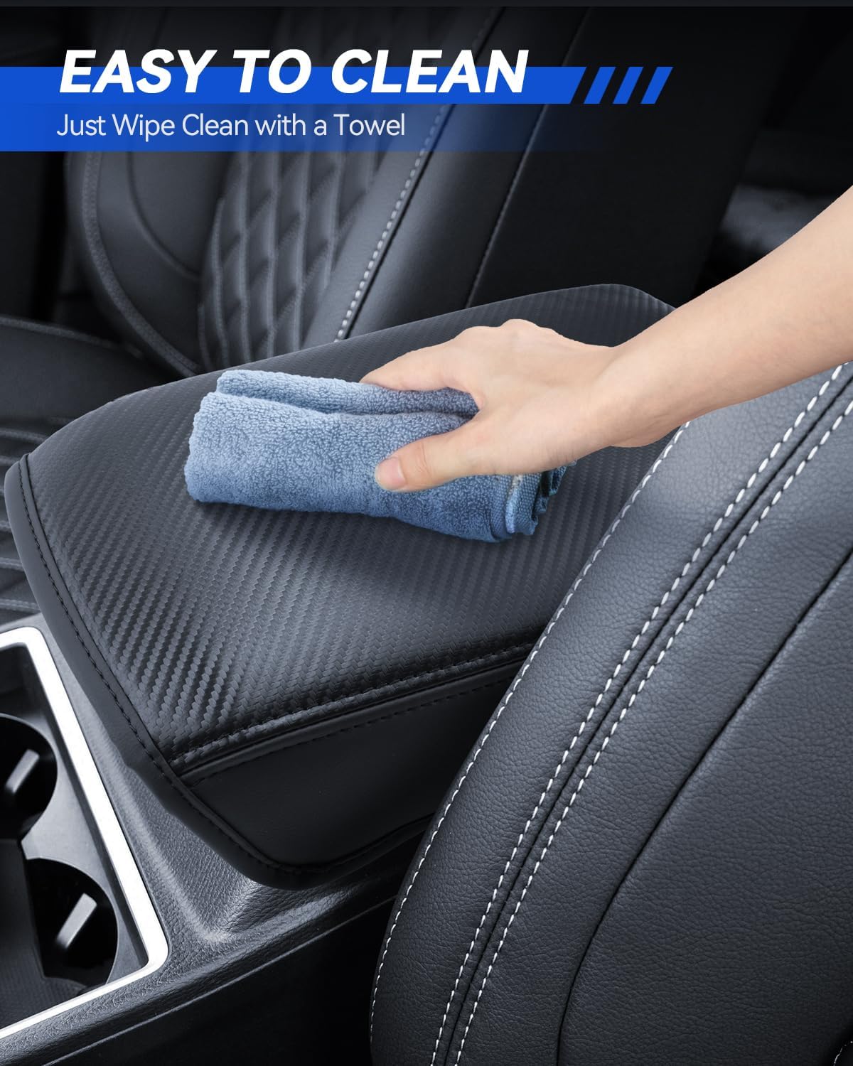 Armrest Cover for 2022-2025 Mitsubishi Outlander(SE/Black Edition/SEL) Accessories Center Console Middle Lid Pad Protector for Car Elbow Rest