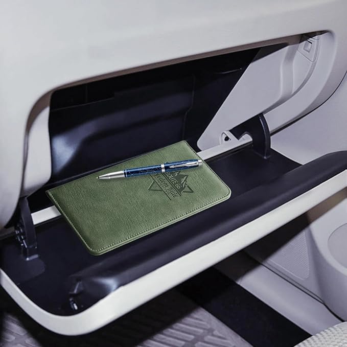 CoBak Car Registration and Insurance Holder - Vehicle Glove Box Car Organizer,Auto Truck Comparment Accessories Case with Magnetic Closure for Driver License,Cards