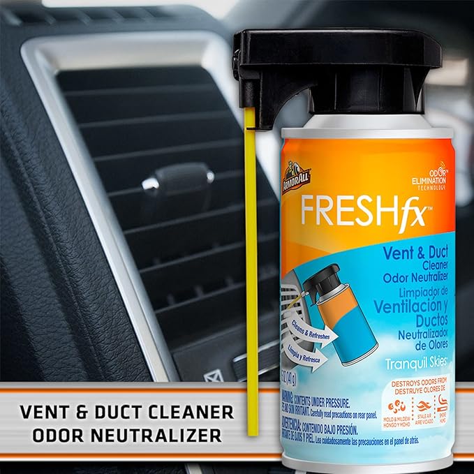 Armor All Car Air Freshener and Cleaner, Odor Eliminator Spray for Cars, Trucks, Freshfx Tranquil Skies, 5 Fl Oz Each
