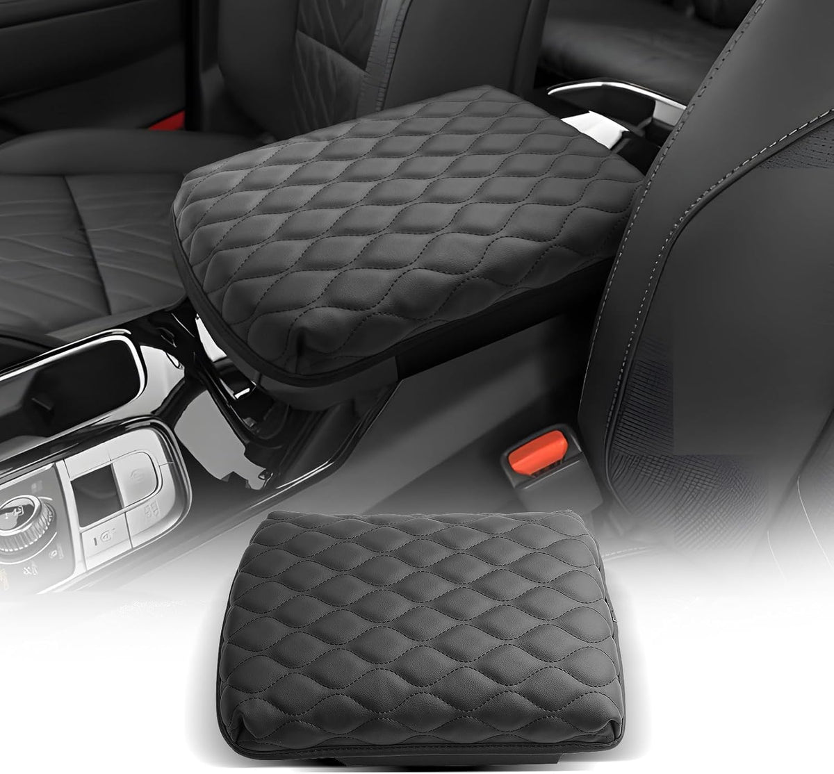 CDEFG for Kia Telluride 2020-2025 Center Console Cover Armrest Box Cover for 2021 2022 2023 2024 2025 Telluride (LX, S, EX, SX, SX Prestige) Accessories Console Arm Rest Protector