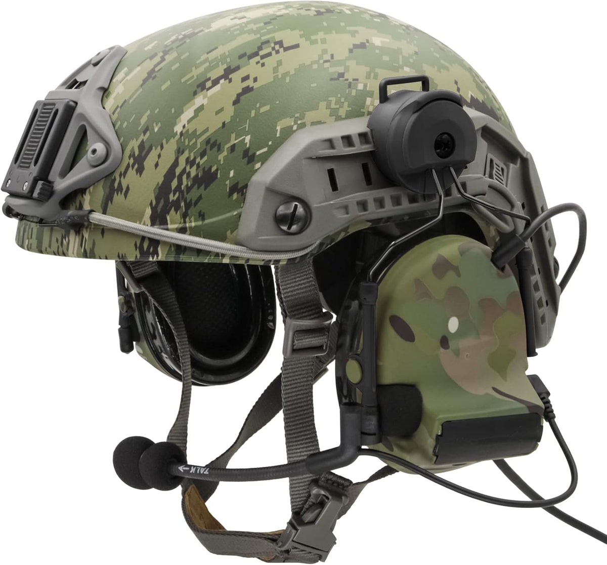 COMTA 2 Helmet-Type Tactical Headset with U94 PTT 2pin，Noise Canceling Headphones，for Airsoft Hunting Shooting