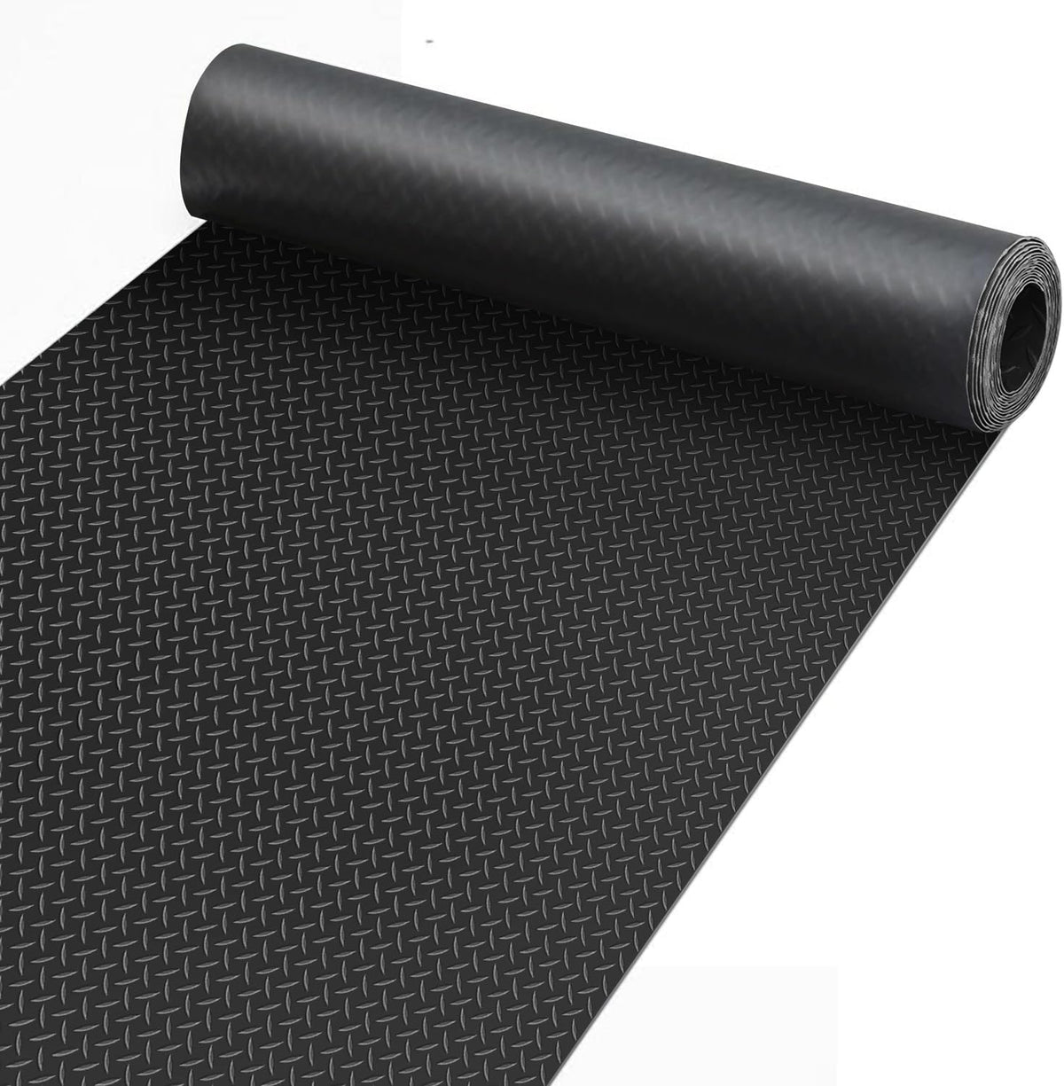 Premium Garage Floor Mat, Commercial Grade Heavy Duty Parking Mat for Garage Floor, Golf Cart Parking, Water/Stain Resistant Floor Runner (Black Diamond, 8 x 13 Feet)