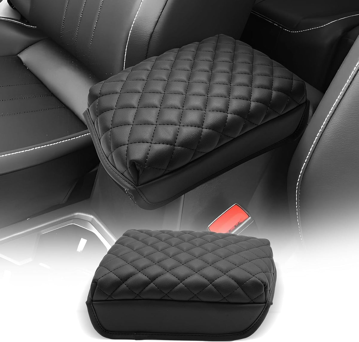 CDEFG for Volkswagen Taos 2022-2025 Center Console Cover Armrest Box Cover for VW Taos (S, SE, SEL) 2022 2023 2024 2025 Accessories Console Arm Rest Protector