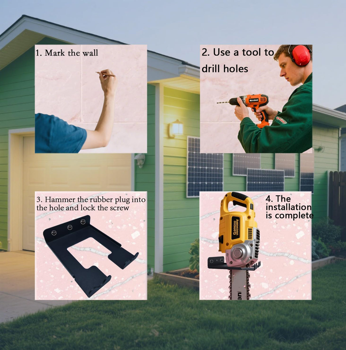 Garage Organizer Trimmer Rack (3)
