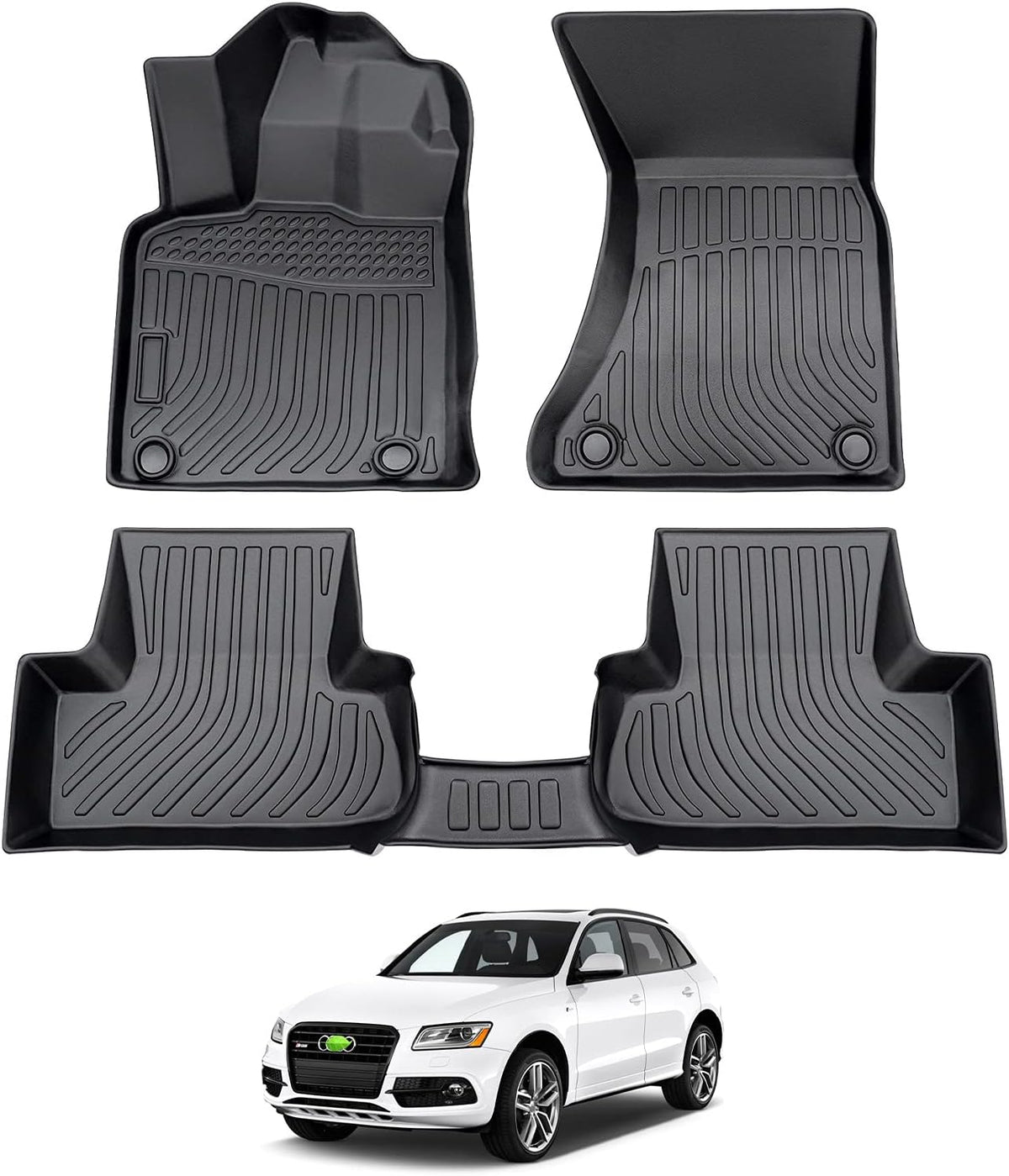 Cartist Floor Mats Fit for Audi Q5 2009-2017/2013-2017 SQ5 Accessories, All Weather Floor Liner for Q5/SQ5 Heavy Duty