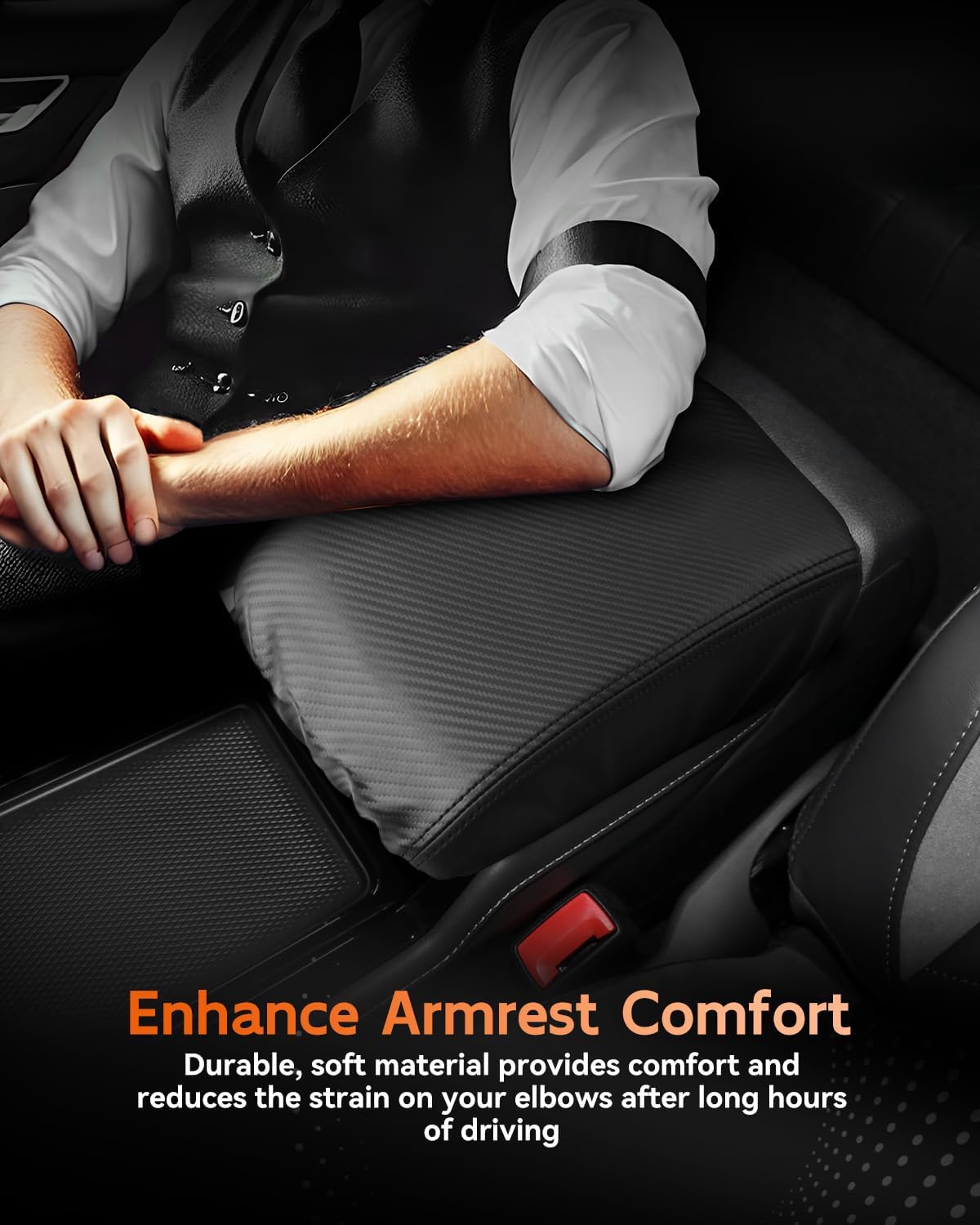 CDEFG for Volkswagen ID.4 2023-2025 Center Console Cover Armrest Box Cover for VW ID4 (Standard, S, S Plus) 2023 2024 2025 Accessories Console Arm Rest Protector