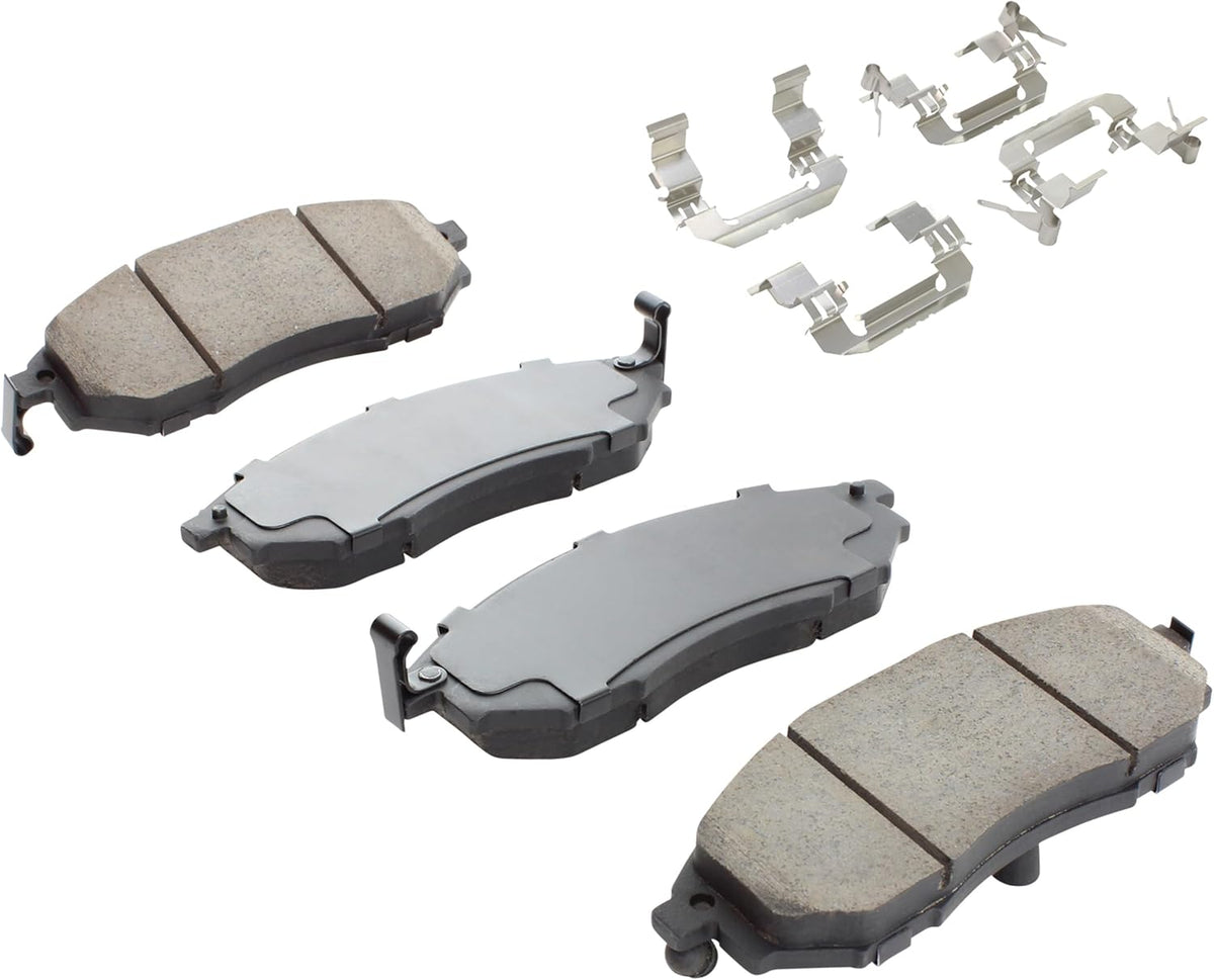 Premium Ceramic Front Brake Pads (1001-0888AC) Compatible with INFINITI FX35 2006-2012, INFINITI FX37 2013-2013, INFINITI FX45 2006-2008, INFINITI QX70 2014-2019