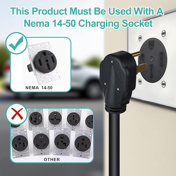 Level 2 Ev Charger for SAE J1772(Plug-Play),40A Fast Charging,220V-240V NEMA 14-50P Plug,25ft Cable ETL Certified,Delay Timer LCD Display,Portable Electric Vehicle Charging Station for Home Level 2