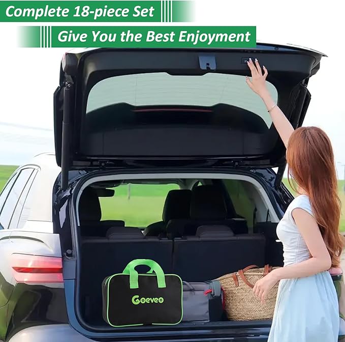 18PCS Car Detailing Brush Set, Car Interior Detailing Kit for Cleaning Interior, Exterior, Wheels, Dashboard, Upholstery Care, Professional Car Care Kit for Car Owners and Enthusiasts