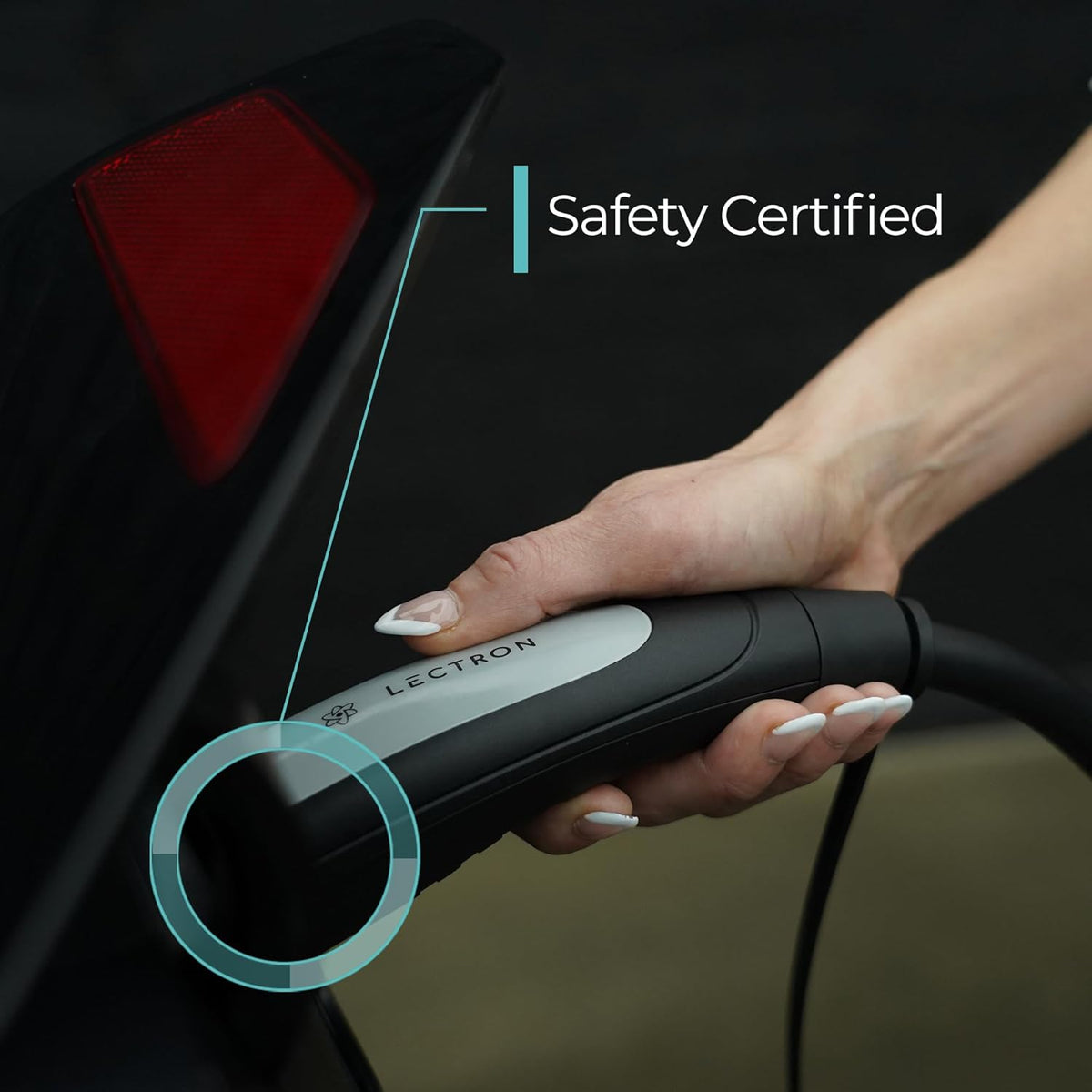 Lectron Level 2 Tesla Charger (WiFi Version) - 240V, 40 Amp, NEMA 14-50 Plug, 16 ft Extension Cord - Portable Electric Car Charger for Tesla - Compatible with All Tesla Models 3/Y/S/X