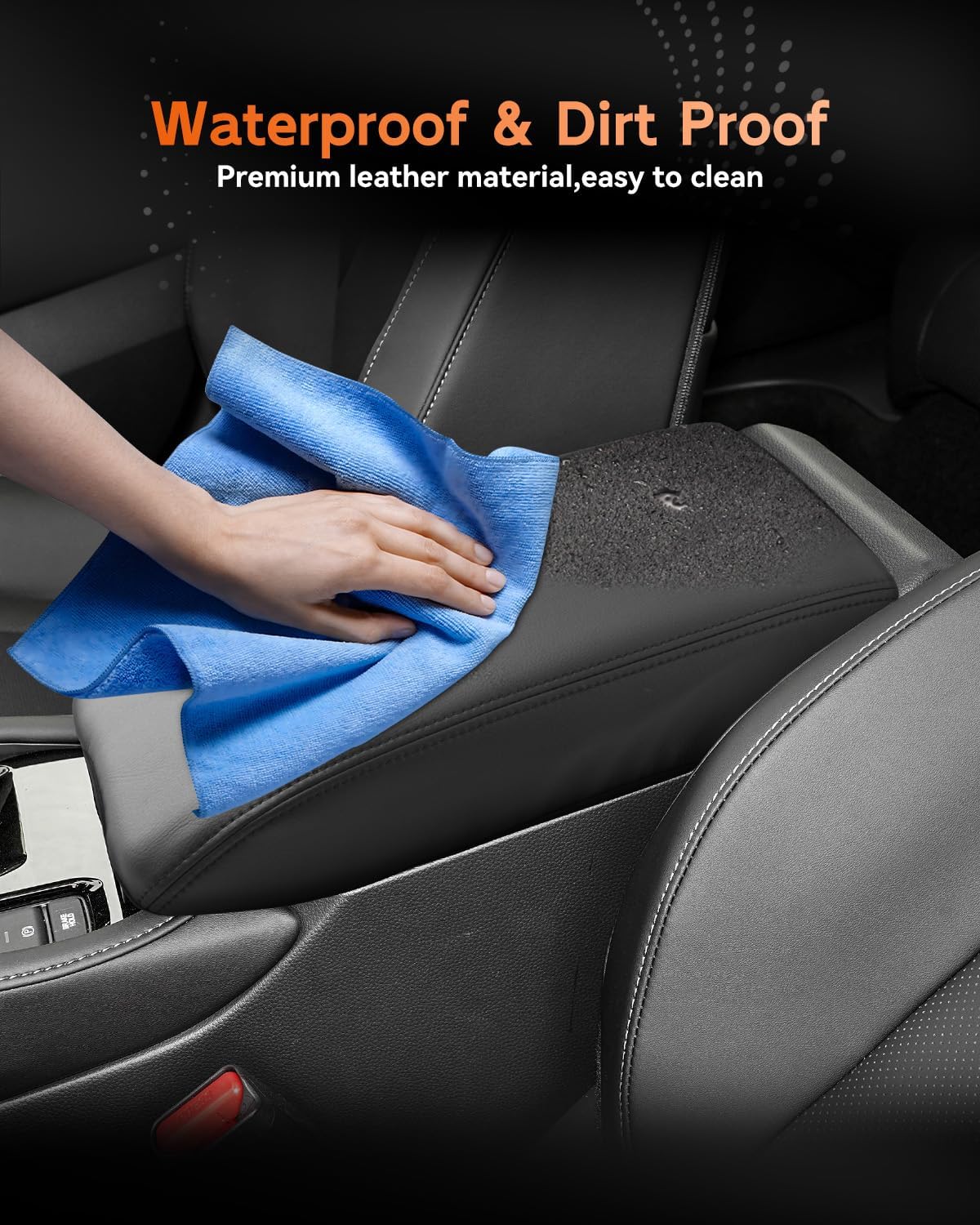CDEFG for Honda Accord 2023-2025 Center Console Cover Armrest Box Cover for Accord (LX,SE) 2023 2024 2025 Accessories Console Arm Rest Protector