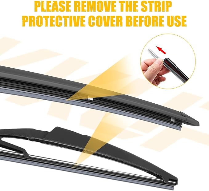 MIKKUPPA 24"+18"+12" Windshield Wiper Blades Replacement for 2005-2012 Nissan Pathfinder, 2005-2015 Nissan Xterra, Front & Rear Wiper Blades Set, Durable Stable Quiet All Season (Pack of 3)