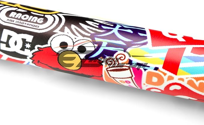 Free Tool Kit EZAUTOWRAP ES Bomber Hellaflush Anime Cartoon Car Vinyl Wrap Sticker Decal Air Release- 60"X240" (5FT X 20FT)
