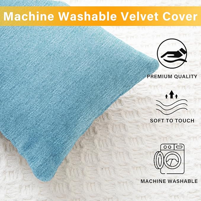 2 Pack Small Pillow, Cooling Memory Foam Mini Pillow 11 X 7 Inches for Sleeping, Travel, Nap and Neck, Knee, Lumbar Support, Tiny Cushion for Pet, Dogs (Blue)