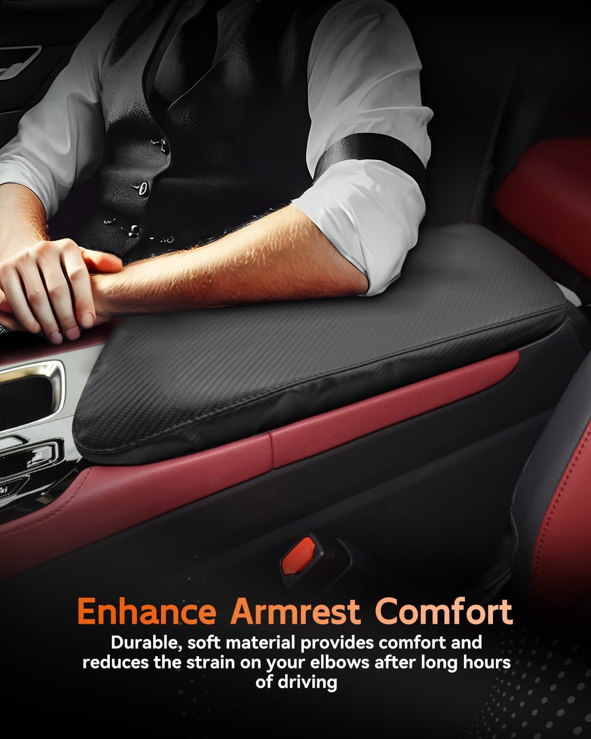 CDEFG for 2022-2025 Lexus NX Center Console Cover Armrest Box Cover for NX (NX 250, NX 350, NX 350 F Sport Handling) 2023 2024 2025 Accessories Console Arm Rest Protector