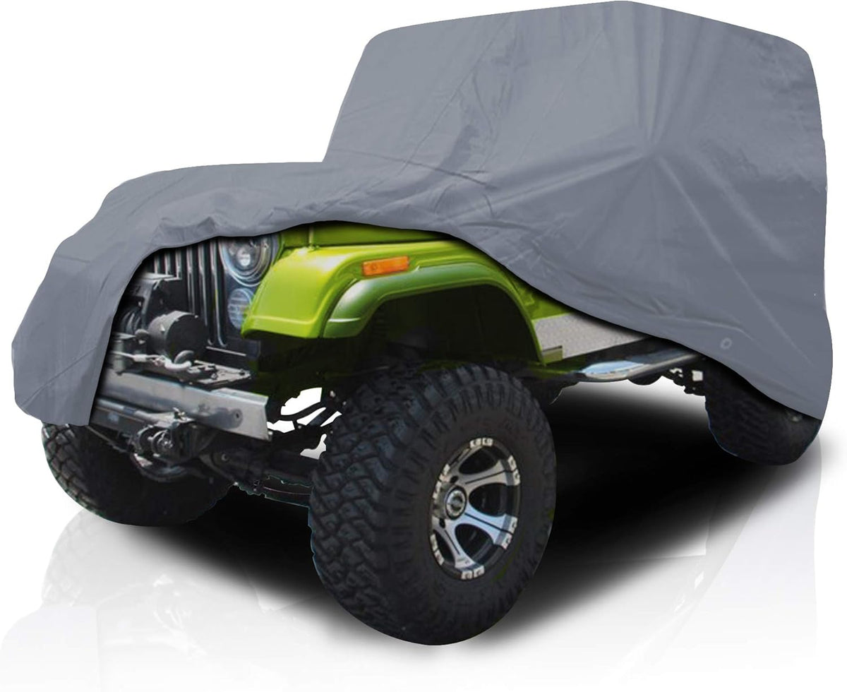 USCarCover 5 Layer All Weather Protection, Breathable Car Cover for Jeep CJ8 1981-1985 SUV 2-Door Pollution, Dust, Sun, Snow, Rain
