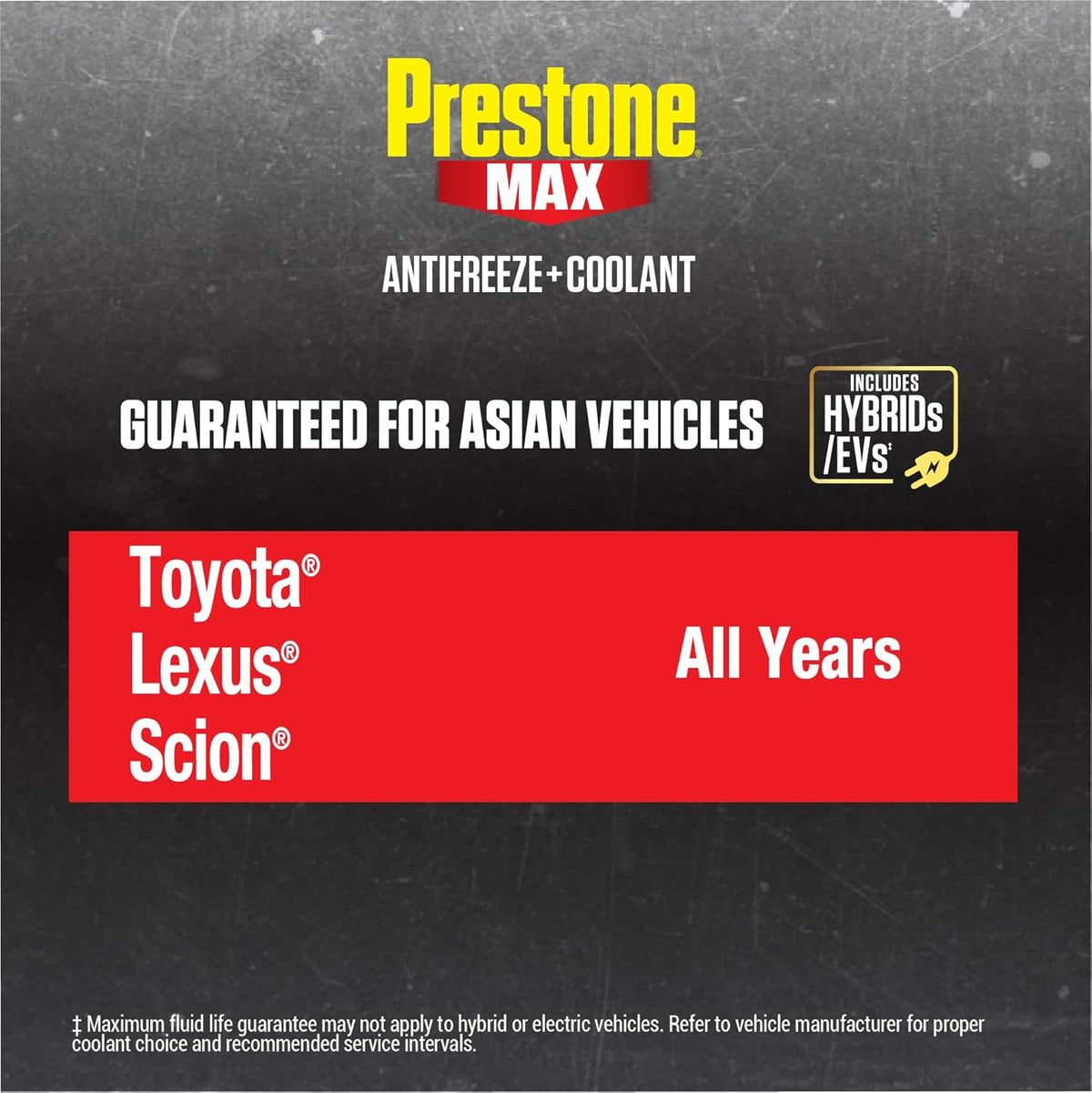 Prestone AF6210 MAX Asian Vehicles (Red) Anti-Freeze and Coolant, 1 Gallon, Pack of 6