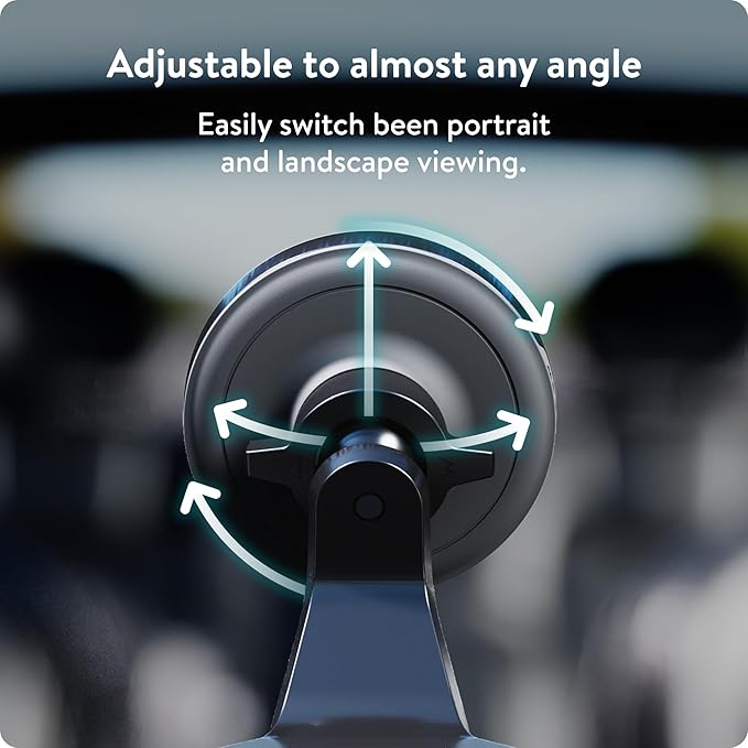 Mous – MagSafe and Pixelsnap Compatible Car Mount Phone Stand - Phone Suction Mount Compatible with iPhone 17/16/15/14, Pixel 10, S26/S25 Series Phones and MagSafe Compatible Cases