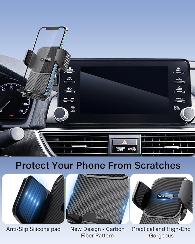SKYLOTEC Car Phone Holder for BMW 4 Series 2021-2023/3 Series 2019-2022/2 Series 2022-2024 Accessories 10.25-Inch Screen Fixed Clip, Automobile Cradles Phone Mount, Cell Phone Base Not Block Air Vent