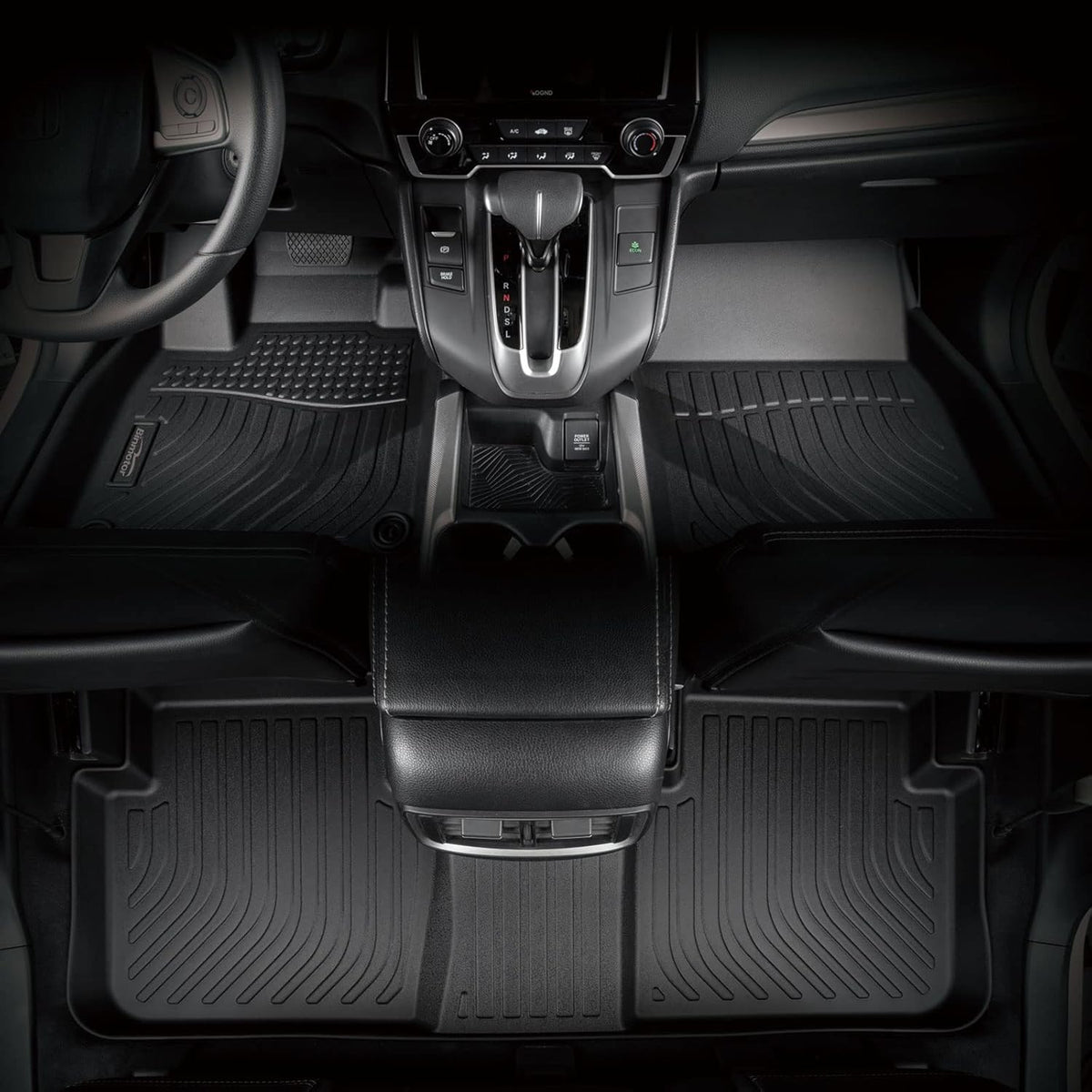 Binmotor-All Weather Car Floor Mats and Cargo Liner Set for BMW I4 2022-2025, 2 Rows with Cargo Mat TPE Rubber Liners for BMW I4 Accessories-Black