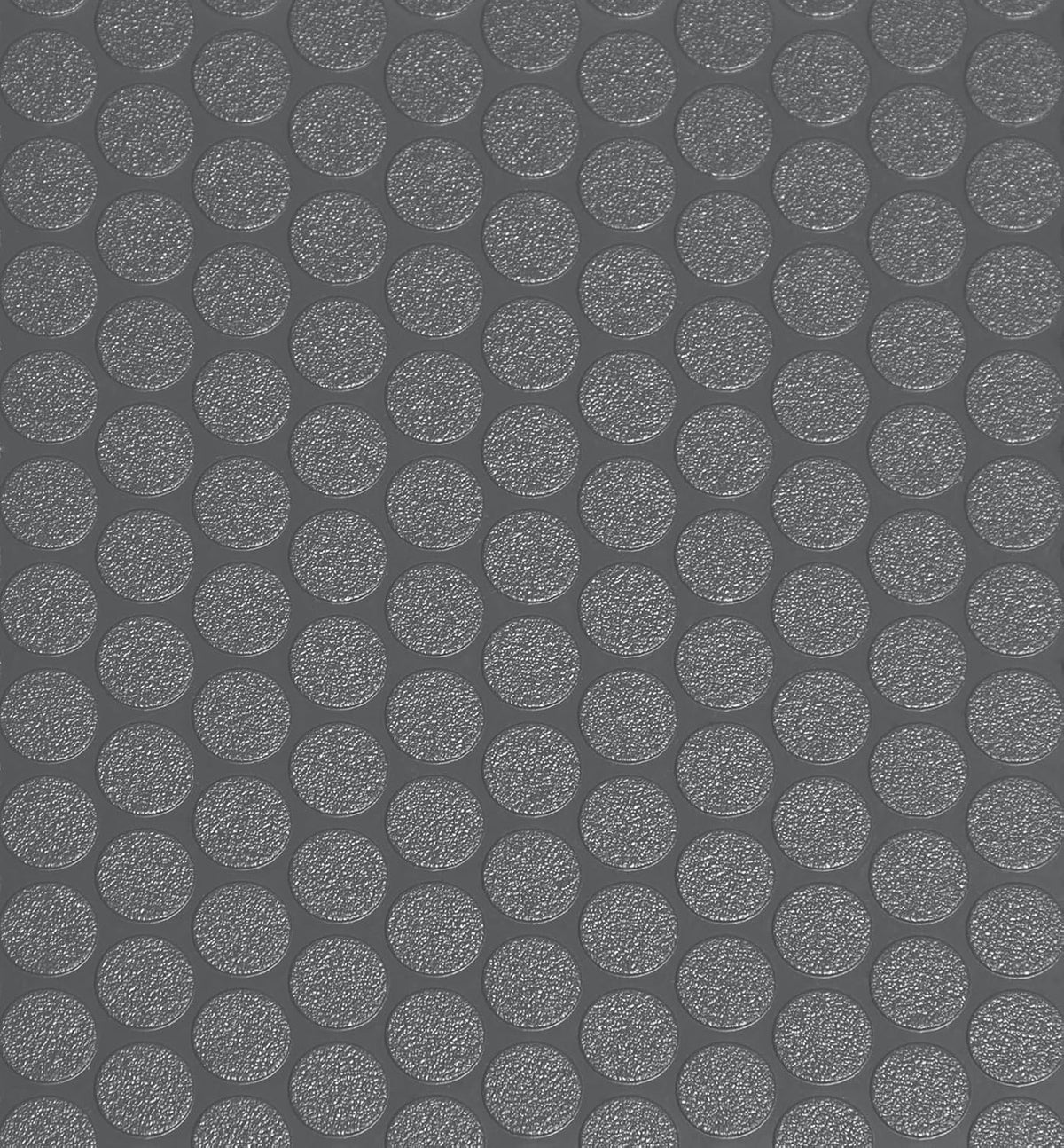 G-Floor Small Coin Pattern Vinyl Garage Flooring Mat (5' x 10', Slate Grey Color) - Versatile Protector Saves Your Floor from Spills and Dents