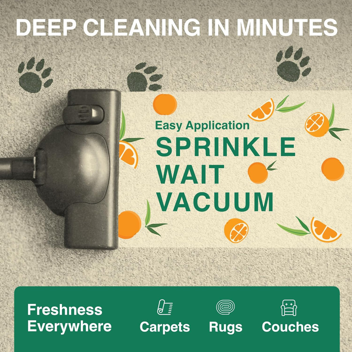 Good Natured Brand | Carpet Deodorizer & Freshener Powder | 31 oz Pet Odor Eliminator for Strong Odor & Pet Urine | Fresh Natural Sweet Orange Scent | Safe for Homes with Pets