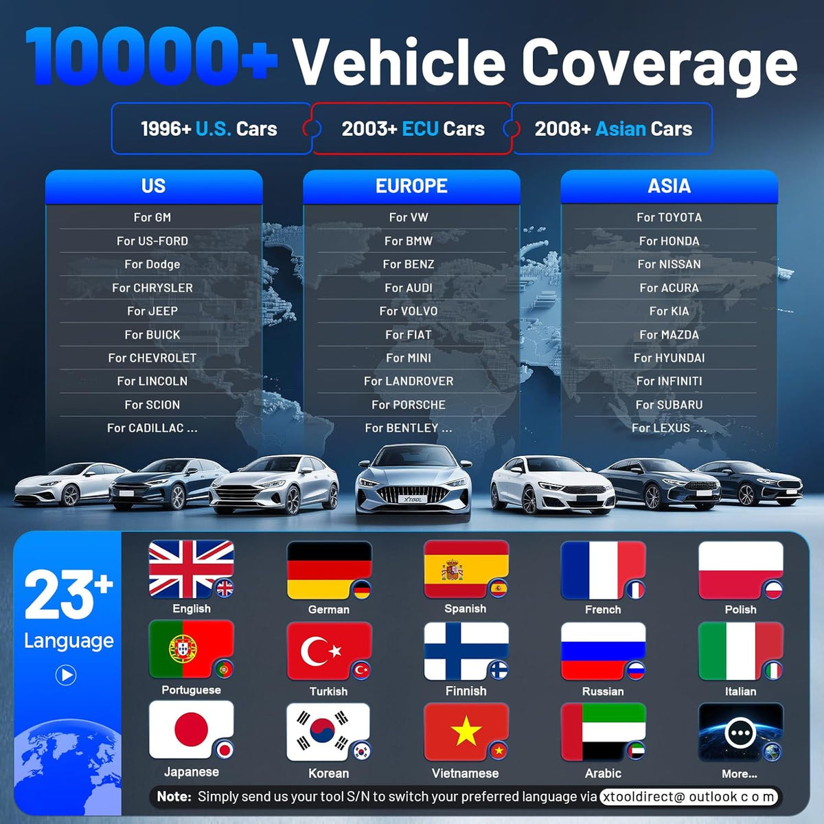 XTOOL InPlus IP616 V2.0 OBD2 Scanner Diagnostic Tool, Lifetime Update Scan Tool, 34+ Services, ECU Configuration, CAN FD & DoIP, All Systems Scanner for Car, Crank Sensor Relearn, ABS Bleed, Auto VIN