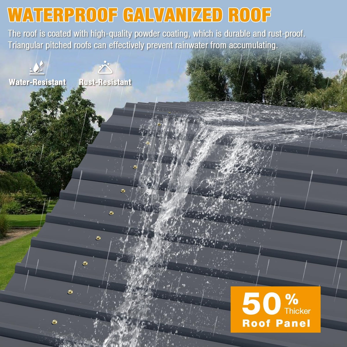EBE 12 x 20 FT Metal Carport, Heavy Duty Carports with Galvanized Steel Roof, Outdoor Multi-Use Carport Canopy, Garage Car Shelter Shade for Car, SUV, Truck, and Boats