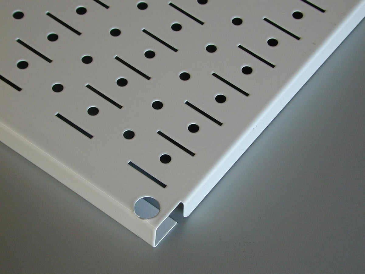 Wall Control Pegboard Organizer 4 ft. Metal Pegboard Standard Tool Storage Kit with Black Toolboard and White Accessories