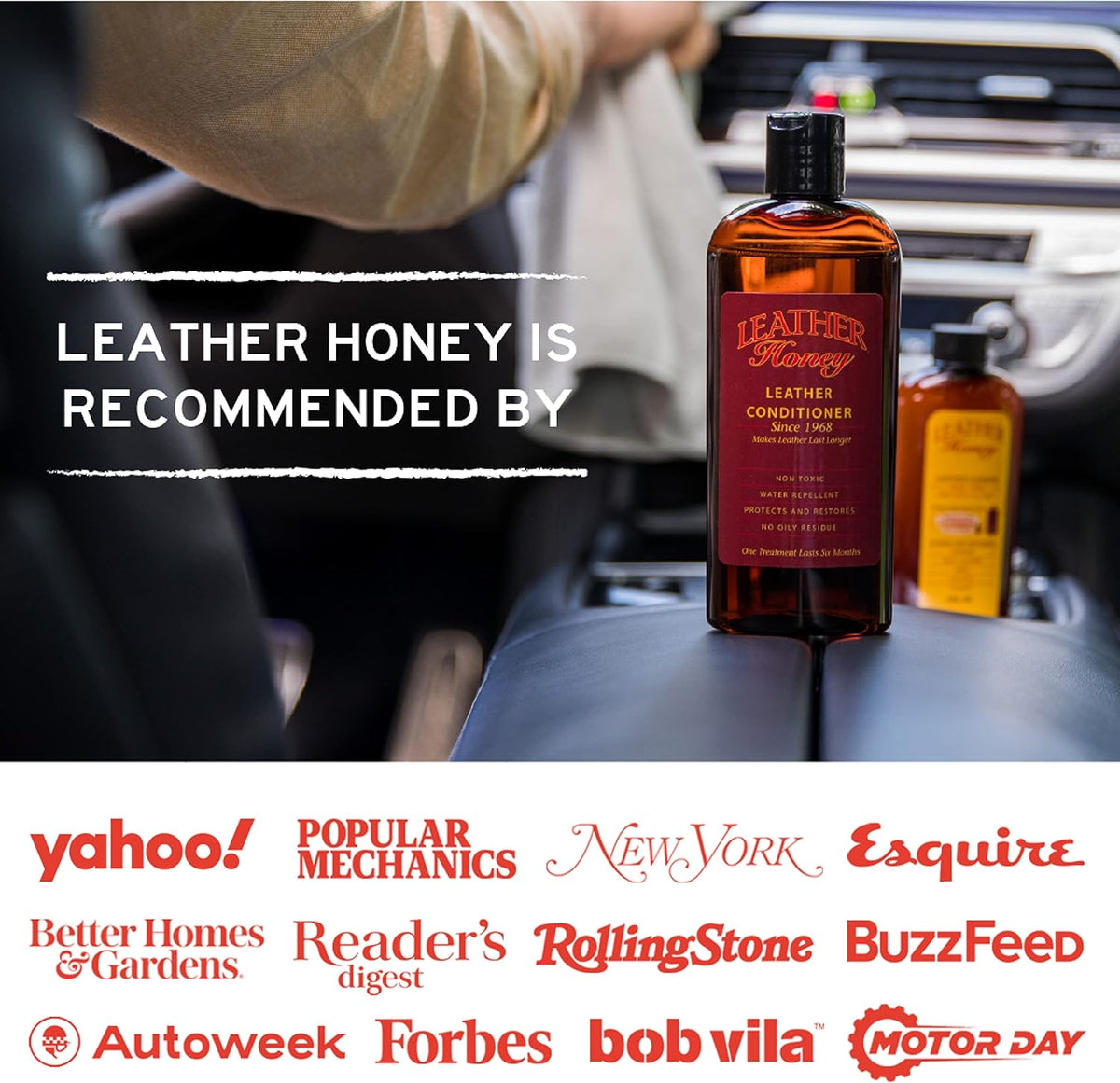 Leather Honey Leather Cleaner Wipes: Clean Leather On-The-Go. Cleaning Wipes for Leather, Faux & Vinyl - Couches, Car Seats, Purses, Shoes, Bags & Tack. Safe for Any Color. 10 Non-Toxic, Ready-to-Use