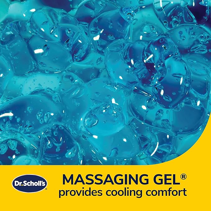 Dr. Scholl's Massaging Gel Posterior Seat Cushion for Car, Office, Home — Black
