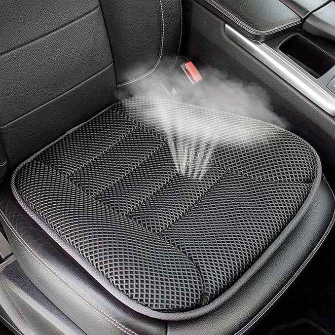 Mesh Car Seat Cushion for Driving, Summer Cooling Breathable 3D Air Car Seat Pad for SUV Pickup Truck Or Office Chair (Dark Gray)