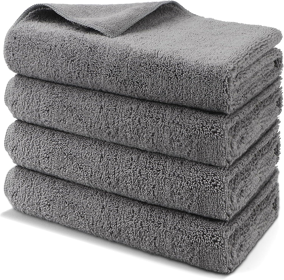 HOMEXCEL Professional Large Microfiber Car Drying Towels 2 Pack, Lint Free, Scratch Free, Highly Absorbent Drying Towel for Cars, SUVs, RVs, Trucks, and Boats,31" x 24",Grey