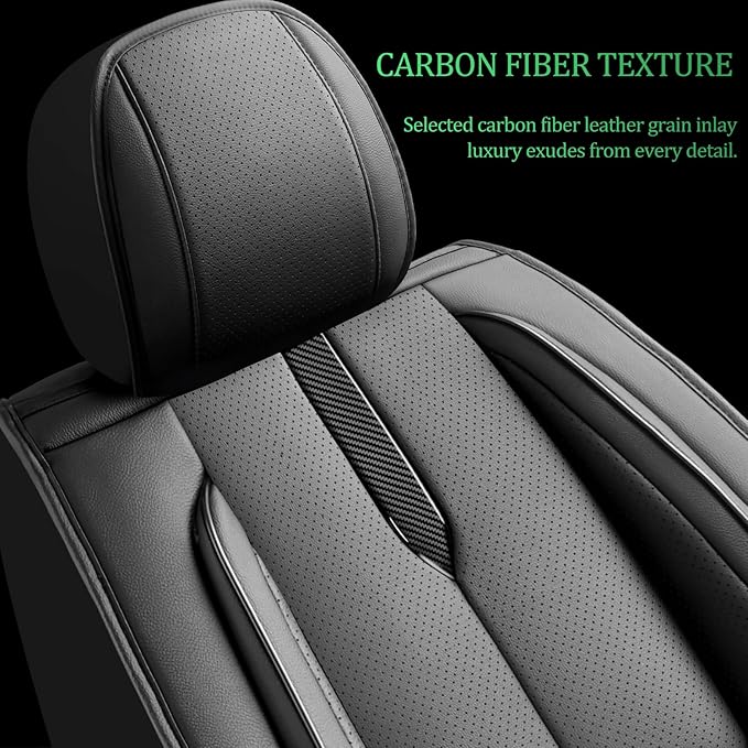 Fit Corolla Car Seat Covers for Toyota Corolla 2000-2024 2025 2026 -Upgraded Premium Waterproof & Breathable Leather,Airbag Compatible,All-Weather Seat Cushion Protector,Full Set,Black