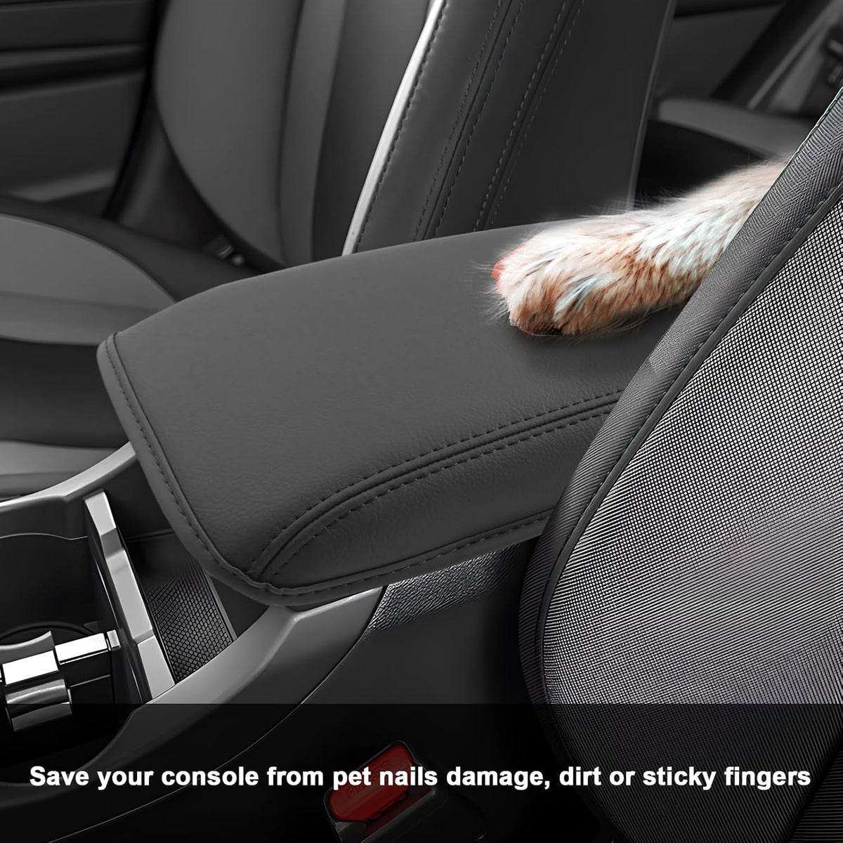 SXCY for 2022-2025 Subaru WRX Armrest Cover [Add Pad] 2024 2025 WRX Center Console Cover for 2024 2025 Subaru WRX Console Cover 2024 2025 WRX Accessories [6-Speed Manual Gearbox Only]