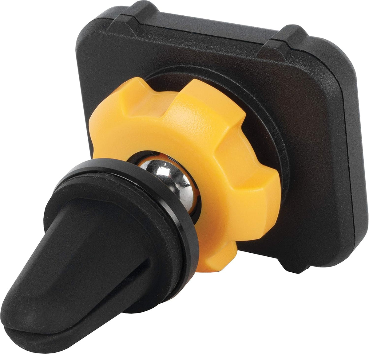 DEWALT Heavy Duty Magnetic Phone Holder for Car, Universal Air Vent Magnetic Car Phone Holder, Reinforced Automobile Mount for Mobile Devices and Mini Tablets, Incl Metal Plates for NonMagSafe Devices