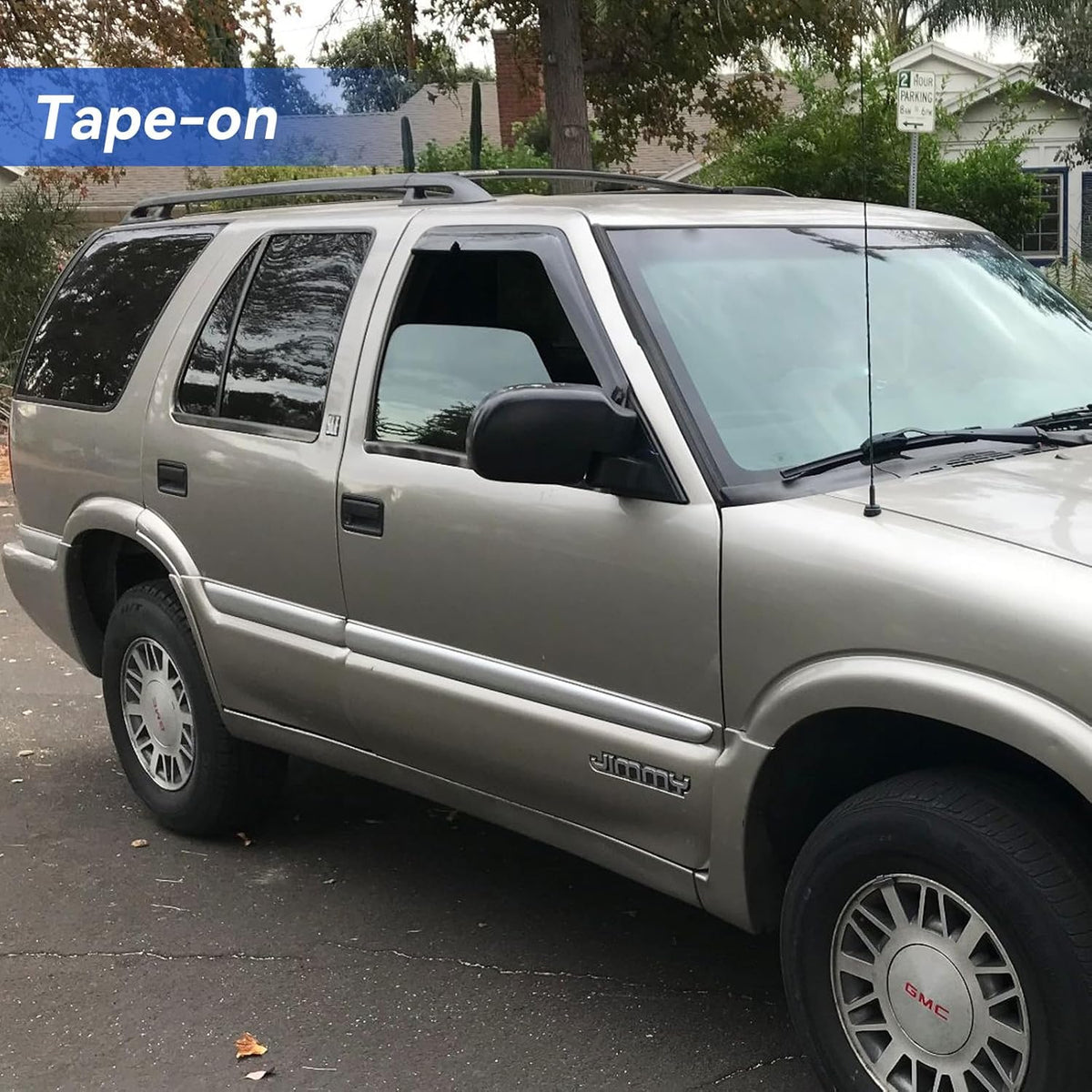 Window Visors Rain Guards for 1994-2004 Chevrolet S10/GMC Sonoma, Out-Channel Window Vent Wind Deflectors Visors Shades for 1995-2005 S10 Blazer/S15 Jimmy, 1996-2000 Isuzu Hombre, 2PCS