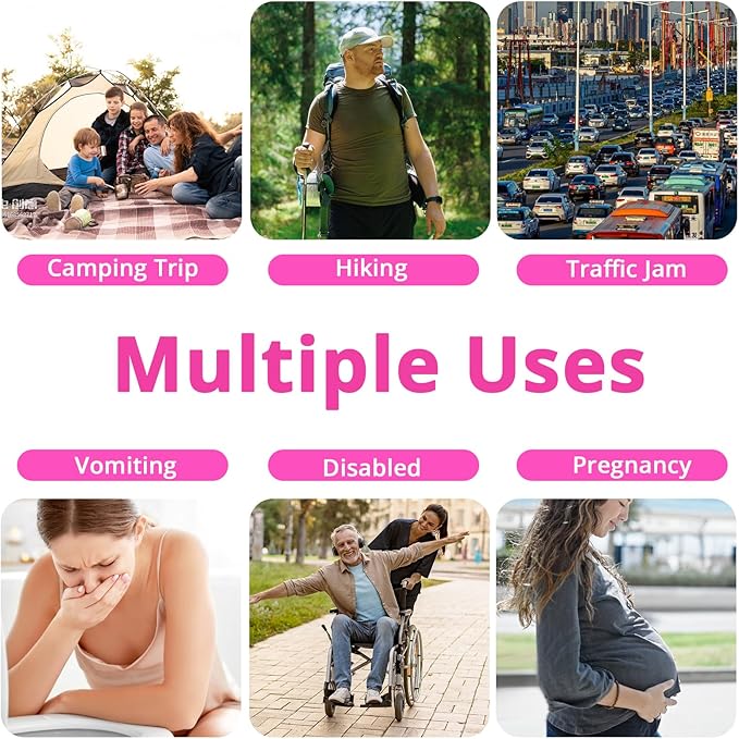 Disposable Urine Bag for Travel - 900ML Portable Pee Bags for Women Men 8/12/20/24/28 PCS Emergency Vomit Bags Urinal Toilet for Car Camping, Road Trip,Traffic Jam, Pregnant, Kid, Patient