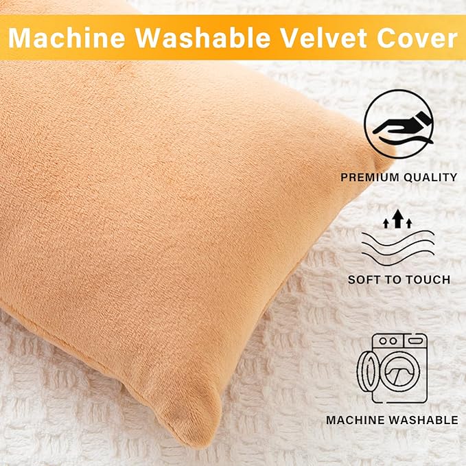 2 Pack Small Pillow, Memory Foam Mini Pillow 11 X 7 Inches for Travel, Sleeping, Nap and Neck, Knee, Lumbar Support, Tiny Cushion for Pet, Dogs (Camel)