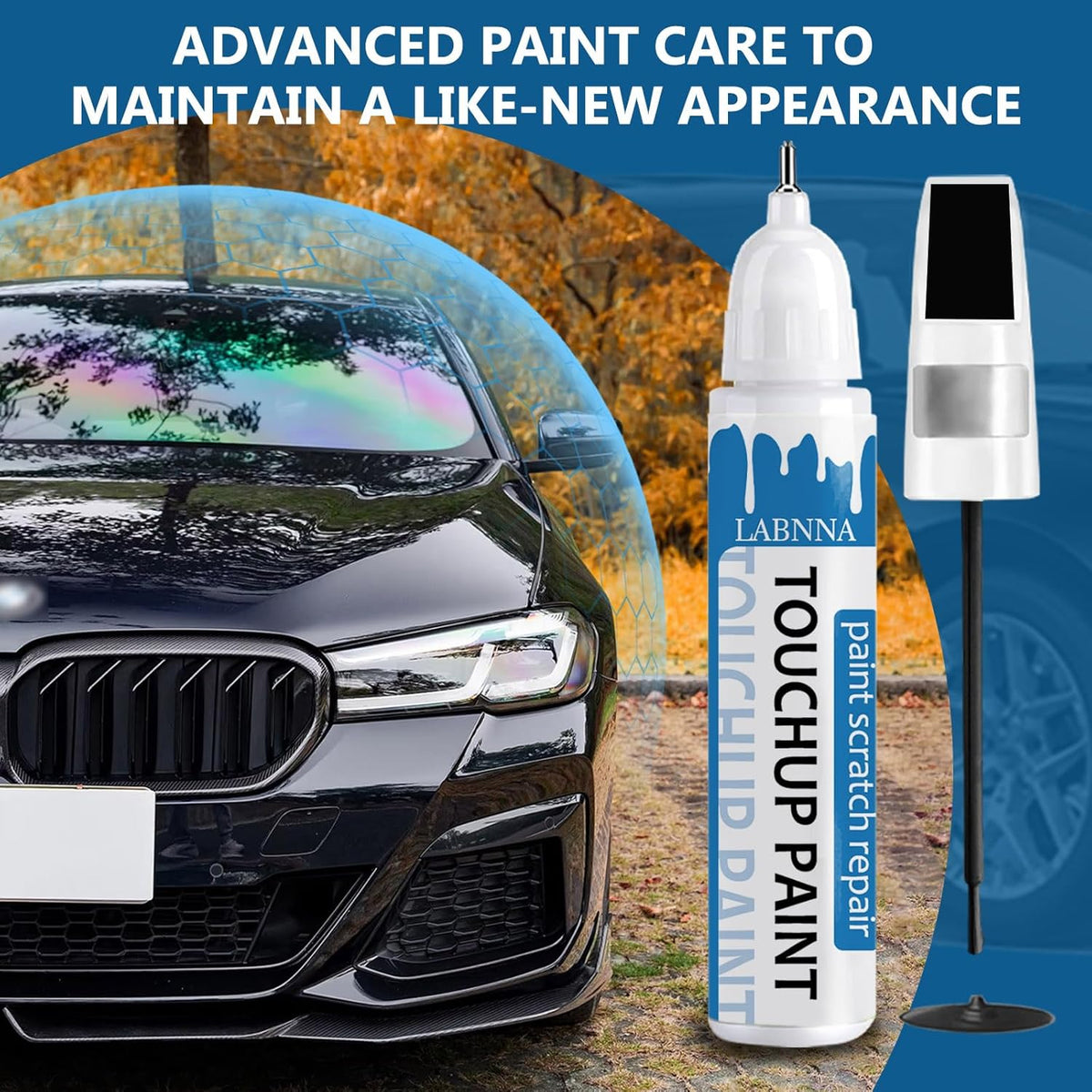 Lakeshore Blue Metallic(GXP/WA136H) Touch Up Paint for Chevrolet-Exact Match 2 in 1 touchup Paint Pen for Chips and Nicks Repair Car Paint Scratch Repair Kit