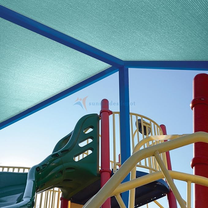 TANG Sun Shade Fabric Roll 8'x141' Shade Cloth for Garden Turquoise Green HDPE Mesh Shading Pergola Cover Replacement Canopy, 95% Blockage Sunshades for Outdoor Patio Backyard Plant