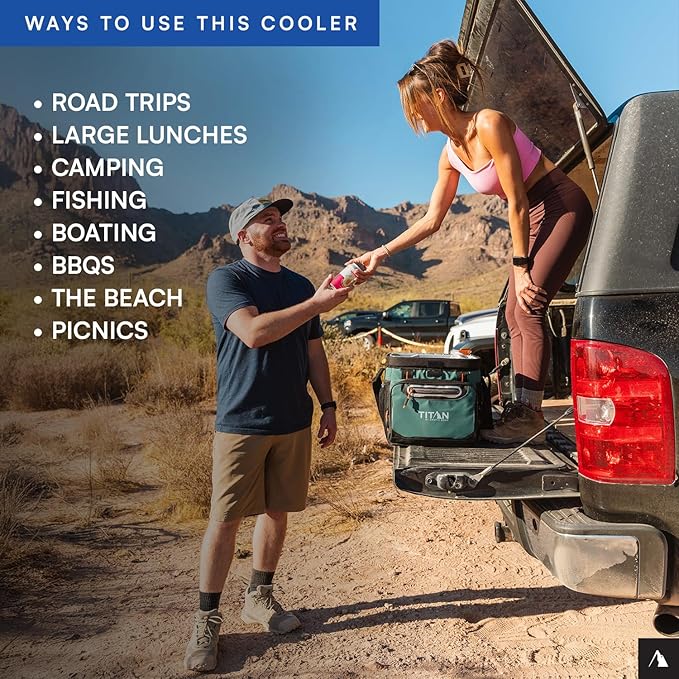 Titan by Arctic Zone Deep Freeze Cooler - Zipperless Hardbody Cooler - Deep Freeze Insulation, HardBody Liner, and SmartShelf