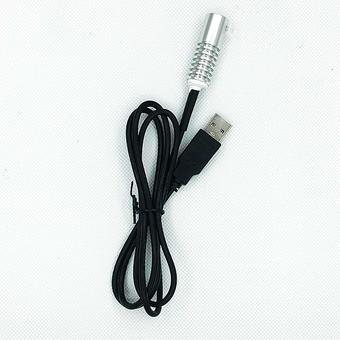 Side Glow Fiber Optic USB Light Source Illuminator Fiber lamp Light Source Guide Fiber LED Light Source 5V Fiber Small Light Source (Red, 3mm)