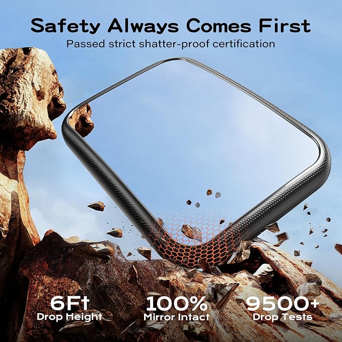 Baby Car Mirror for Baby Hook Clip Design Never Shake Baby Mirror for Car Seat Mirror Rear Facing Newborn Essentials Easy Install Back Seat Mirrors for Car ShatterProof Crash Tested Baby Shower Gifts