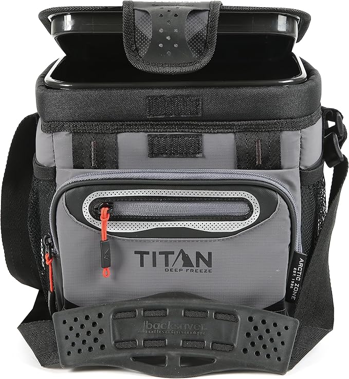 Titan by Arctic Zone Deep Freeze Cooler - Zipperless Hardbody Cooler - Deep Freeze Insulation, HardBody Liner, and SmartShelf