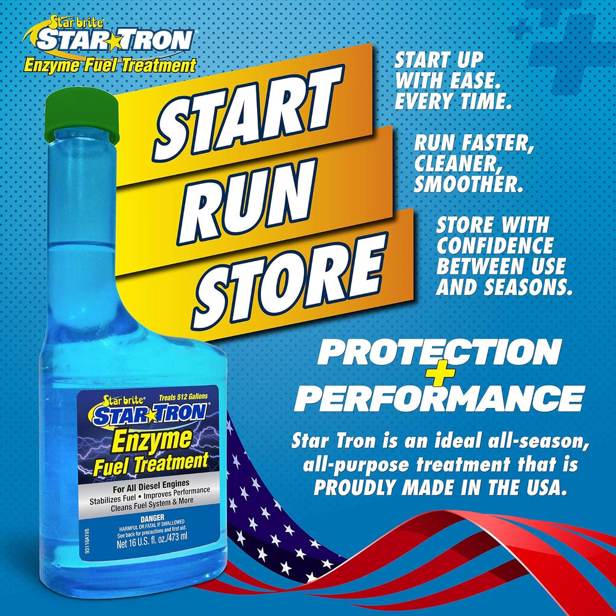 Star Tron Super Concentrated Diesel Formula - Stabilize & Rejuvenate Diesel, Biodiesel & All Regular Gasoline - 1 Oz Treats 32 Gallons