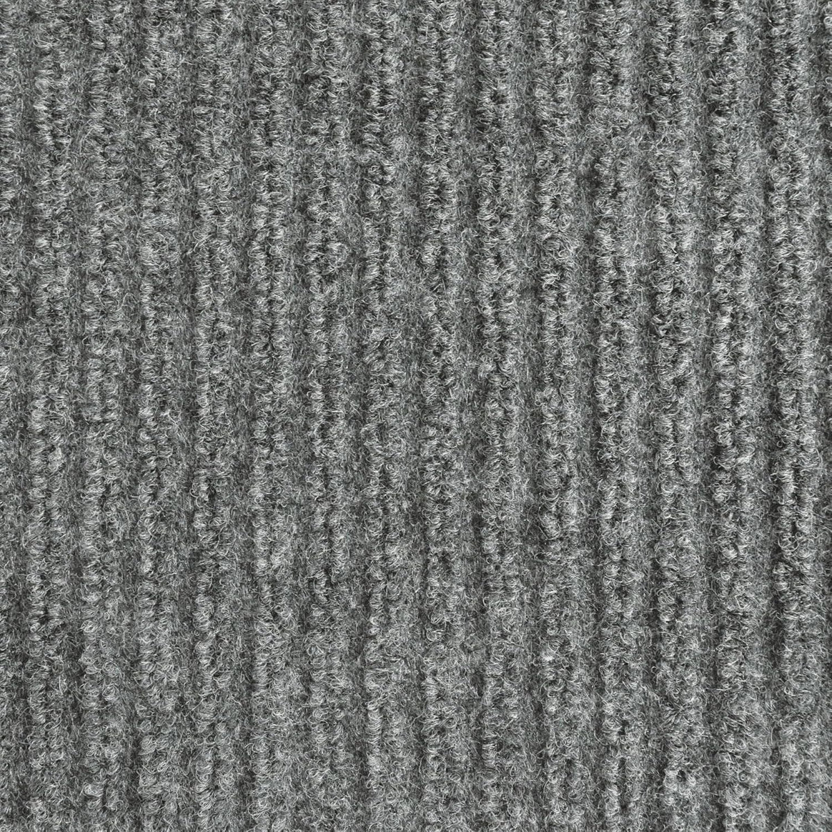iCustomRug Spartan Weather Warrior Indoor/Outdoor Utility Ribbed Carpet Runner with Non-Slip Thermoplastic Rubber Backing, 3ft X 32ft in Grey