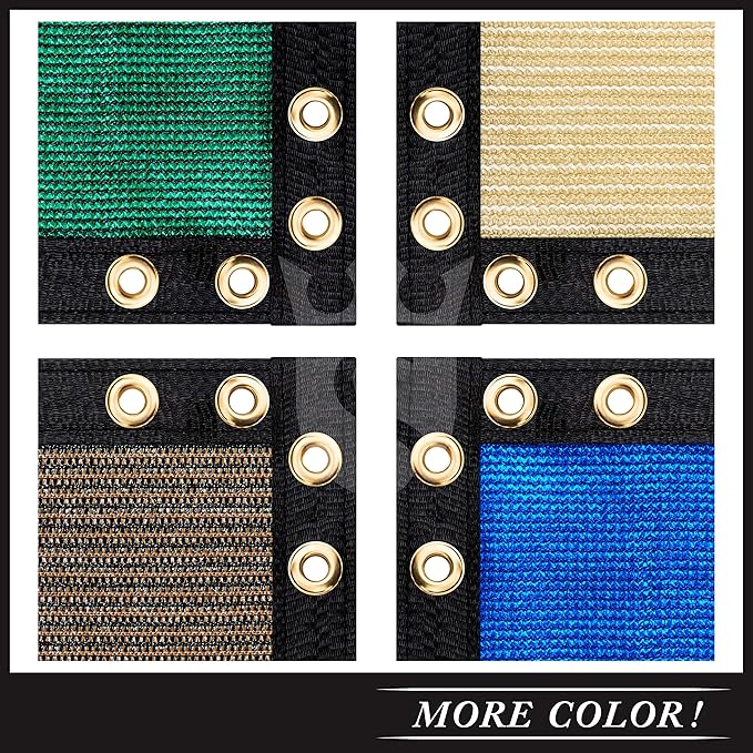 Royal Shade Custom Size 5' x 174' Brown Fence Privacy Screen Windscreen Cover Netting Mesh Fabric Cloth - Cable Zip Ties Included (We Make Custom Size)